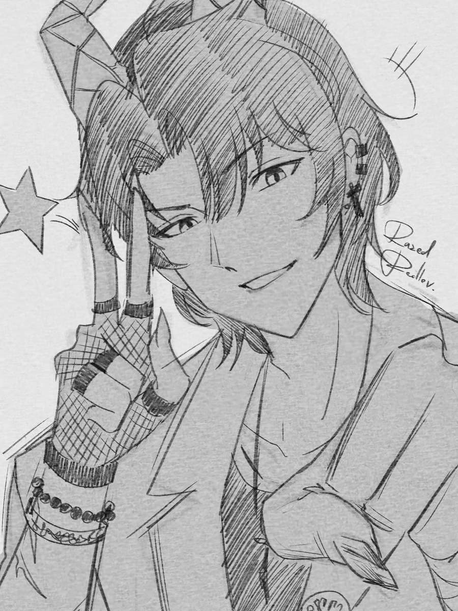 dazed_p's tweet photo. Sketch gift for the one and cool @SarynTheFallen!

#SarynsGallery #Vtuber https://t.co/ND6rrRbya1