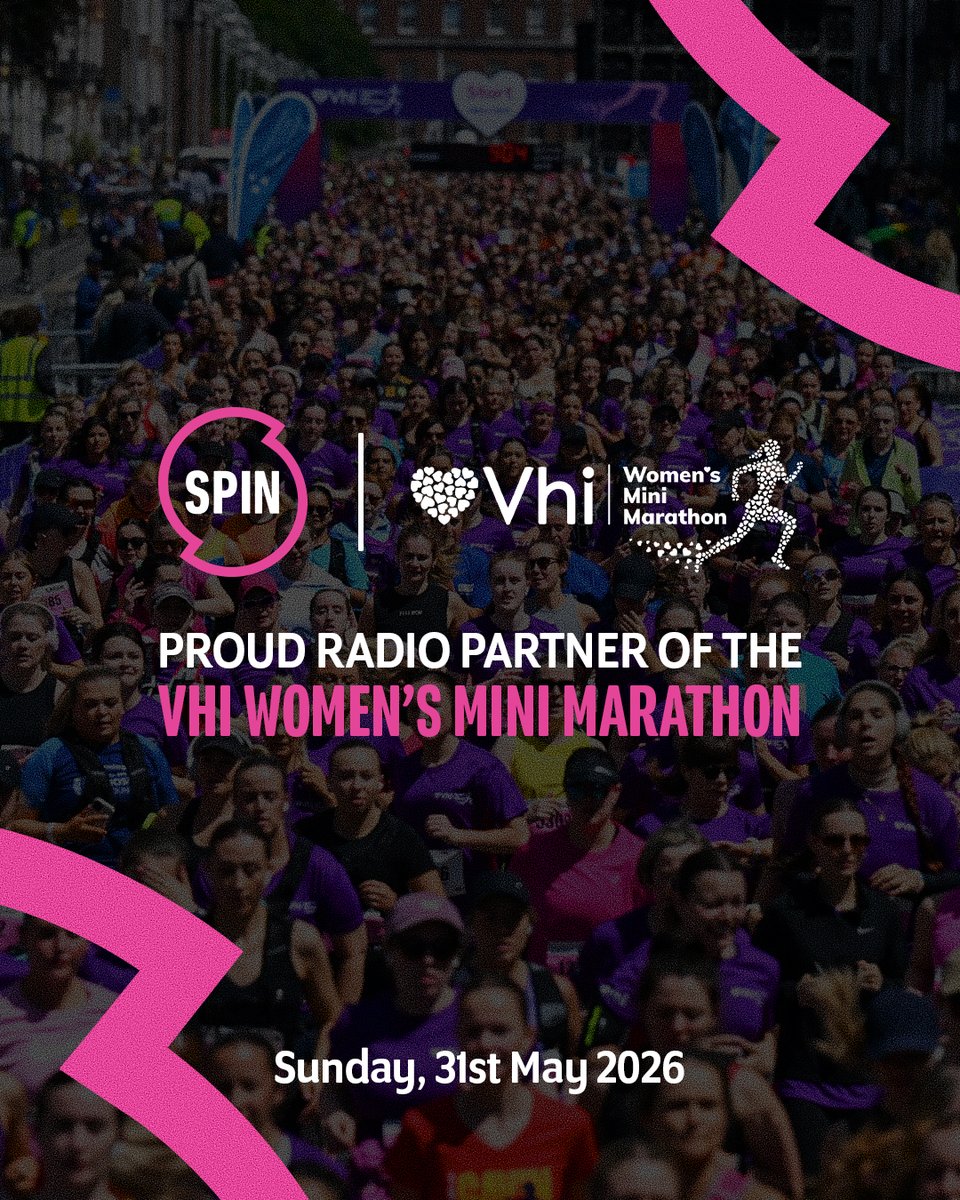 spin1038's tweet photo. See you at the start line!๐โโ๏ธ
SPIN are counting down the days until the VHI Women's Mini Marathon, taking place in Dublin Sunday 31st May 2026 ๐
For more check out https://t.co/ekYn2cti51
@vhiwmm
#VHI #WomensMiniMarathon #VhiWMM #BestTimeEver https://t.co/kzKD4Qn8AO