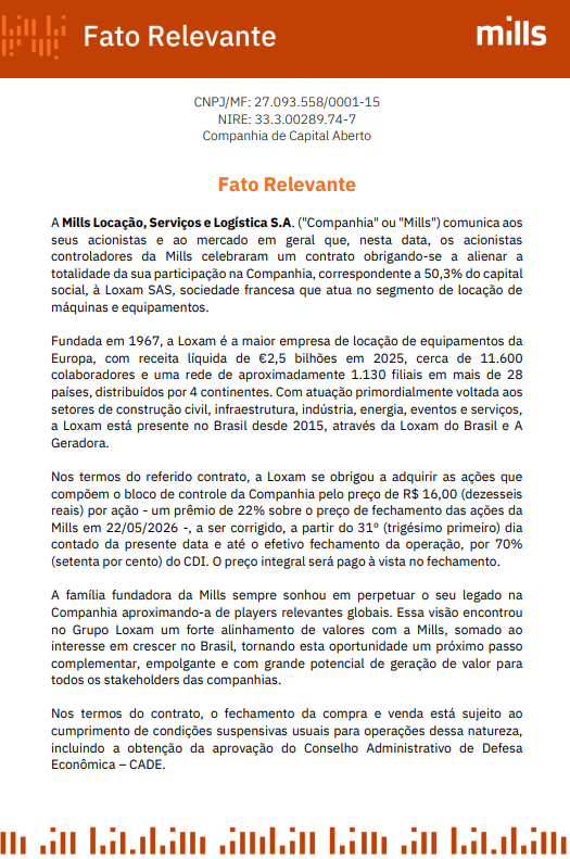 RRunnerBR's tweet photo. #MILS3 Fato Relevante https://t.co/pu9RGdshQ3