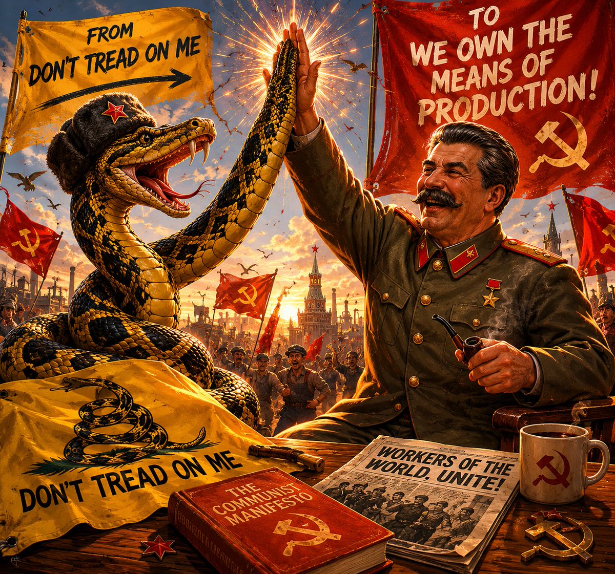khrachvik's tweet photo. I love the moment when a former libertarian realizes it's Communism he's wanted all along. https://t.co/wf0X0IYRXD