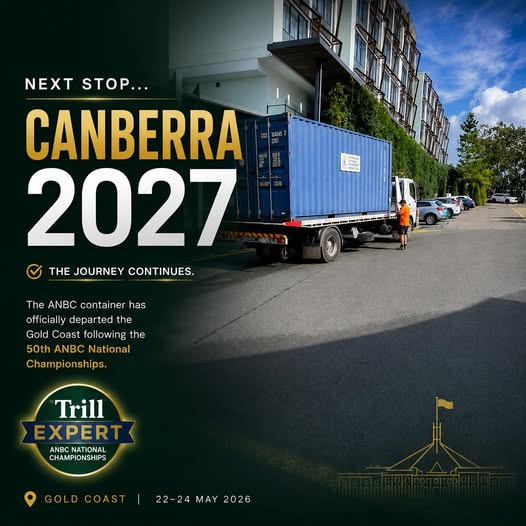 capbuds's tweet photo. 'The Gold Coast chapter closes… and the road to Canberra begins.
The ANBC container has officially departed following the milestone 50th ANBC National Championships, bringing an unforgettable few weeks on the Gold Coast to a close' Moreton Budgerigar Association https://t.co/H1hW84dbZf