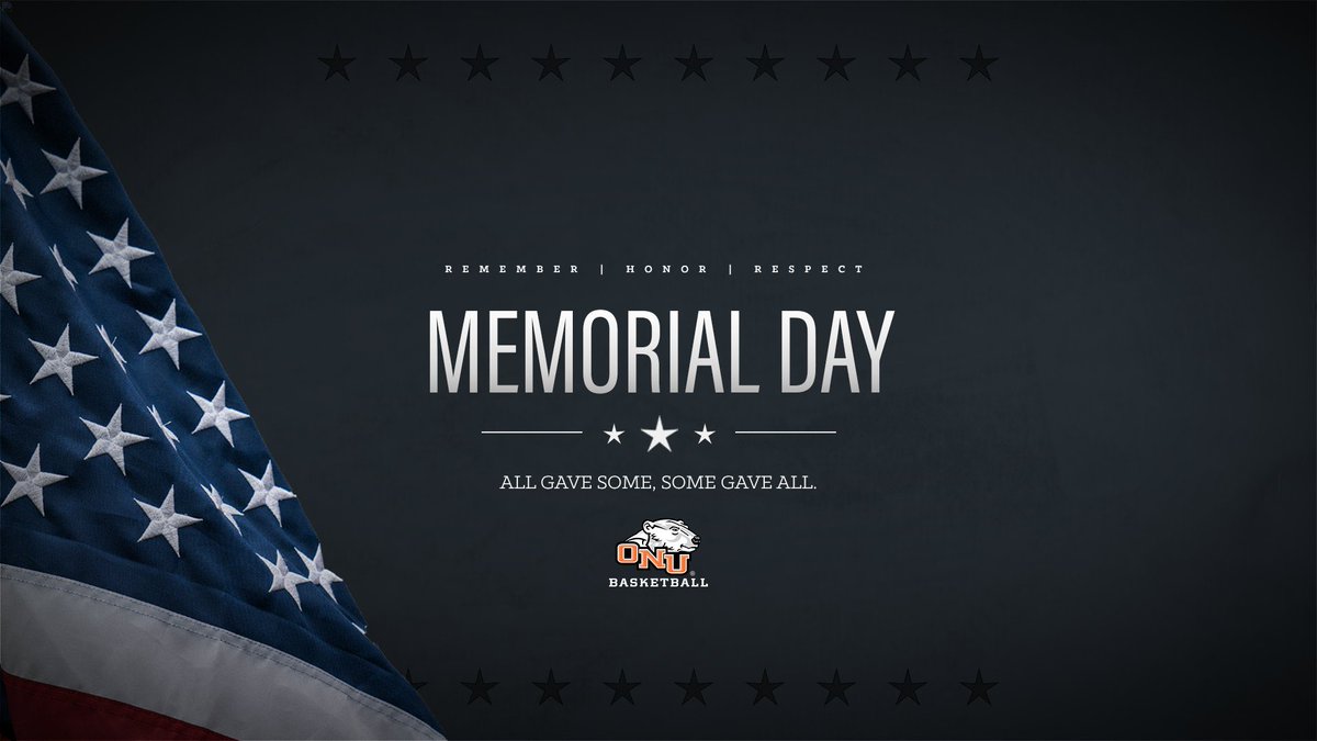 ONU_hoops's tweet photo. Today, we pause to honor and remember those who made the ultimate sacrifice. #PBP https://t.co/dLV7NiJGAW