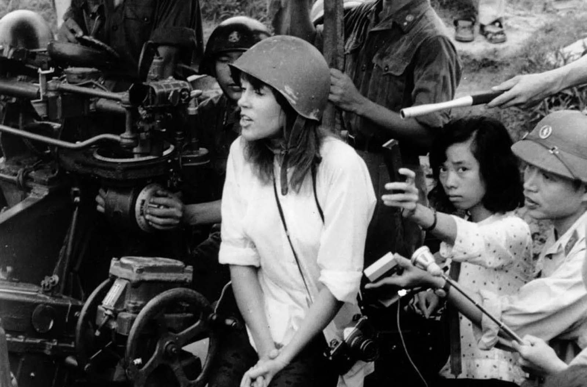 VicEldred's tweet photo. @HazelLiaqa4848 What has changed?  Last time I saw her on the news, she was standing with North Vietnamese artillery gunners. https://t.co/9nCVqUdcCt