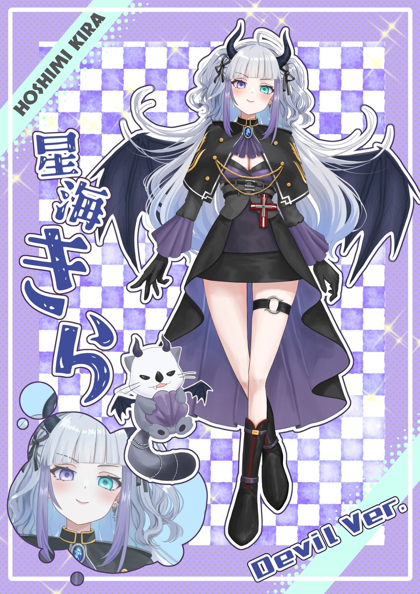 rilyriri's tweet photo. 星海綺樂さんのイベント用イラストを担当させていただきました☺🍀

Angel or Devil...?
今回はDevil綺樂さん😈

グッズの事前通販も受付中
綺樂さんやイベントに関しては⬇からどうぞ✨
星海綺樂さん @K1ra_Hoshimi
ステラリウムグループ @v_Stellarium https://t.co/28Vjjnk9Zk