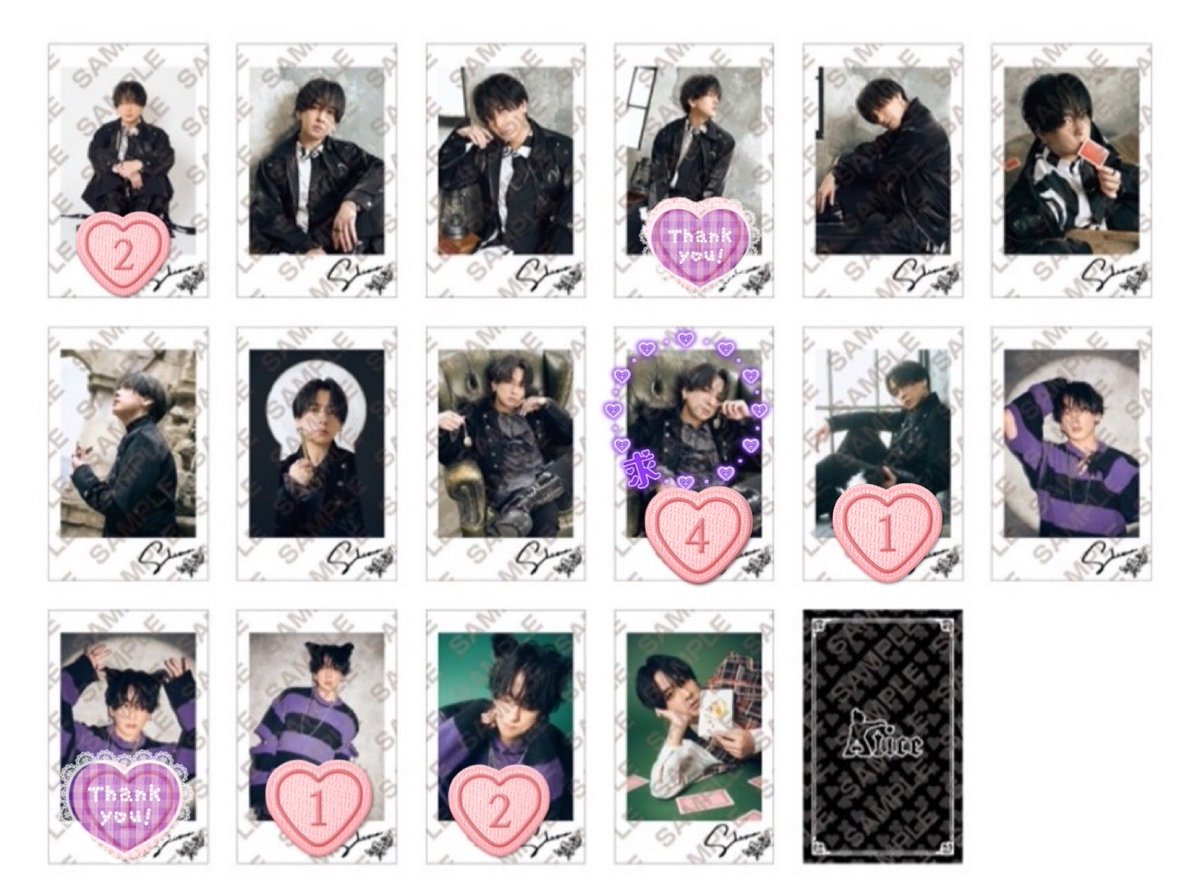 mi_hqtw's tweet photo. @ssshi_s22 初めまして、こんばんは。
検索からリプライ失礼いたします。
こちらお求めのもの2種所持しております。
画像1枚目の上段3枚と、🐿様のご希望のもの3枚での3:3で手渡しでの交換は可能でしょうか？
纏めての画像で申し訳ありませんが、ご検討よろしくお願いいたします。 https://t.co/meggnpkS5Q