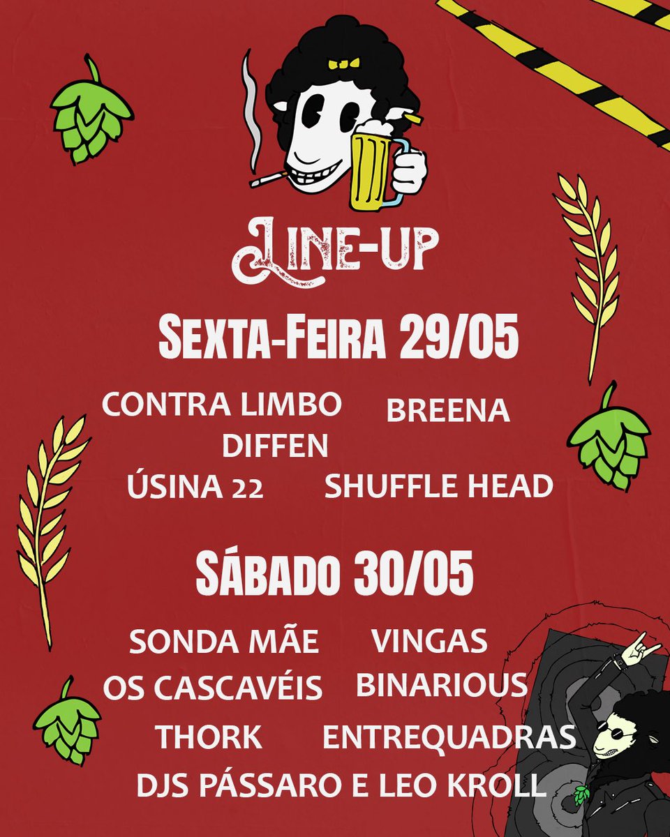 binariousband's tweet photo. Faaala galera, vamos para o nosso próximo encontro de 2026? 😏

Nesse fim de semana vai rolar um encontro mega importante, todos avante pela @blacksheep_brejastudio que infelizmente teve seus equipamentos furtados recentemente, estaremos lá ao lado de outras bandas incríveis 🐑🍻 https://t.co/irwzGA7NoU