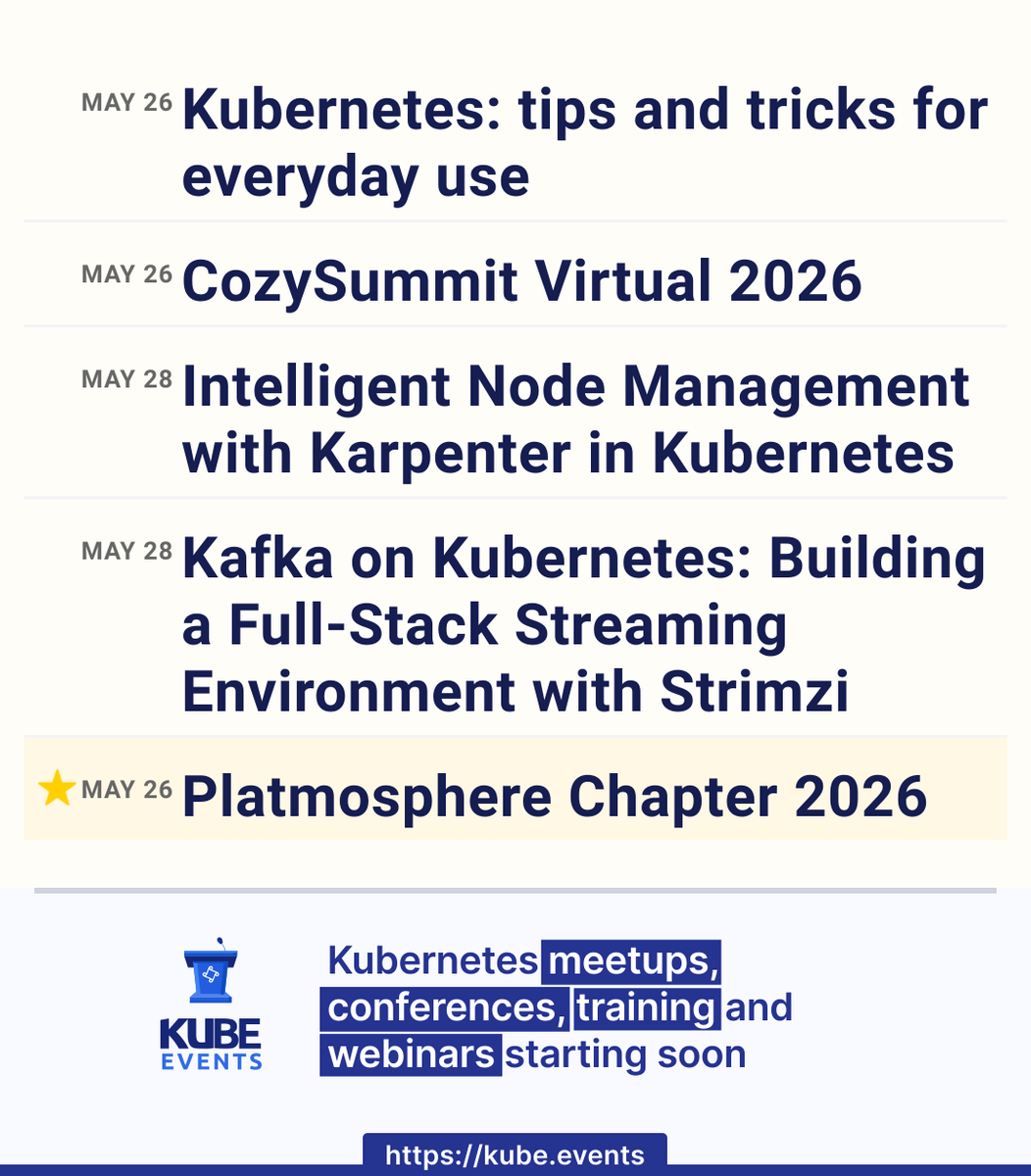 Kube Events tweet media