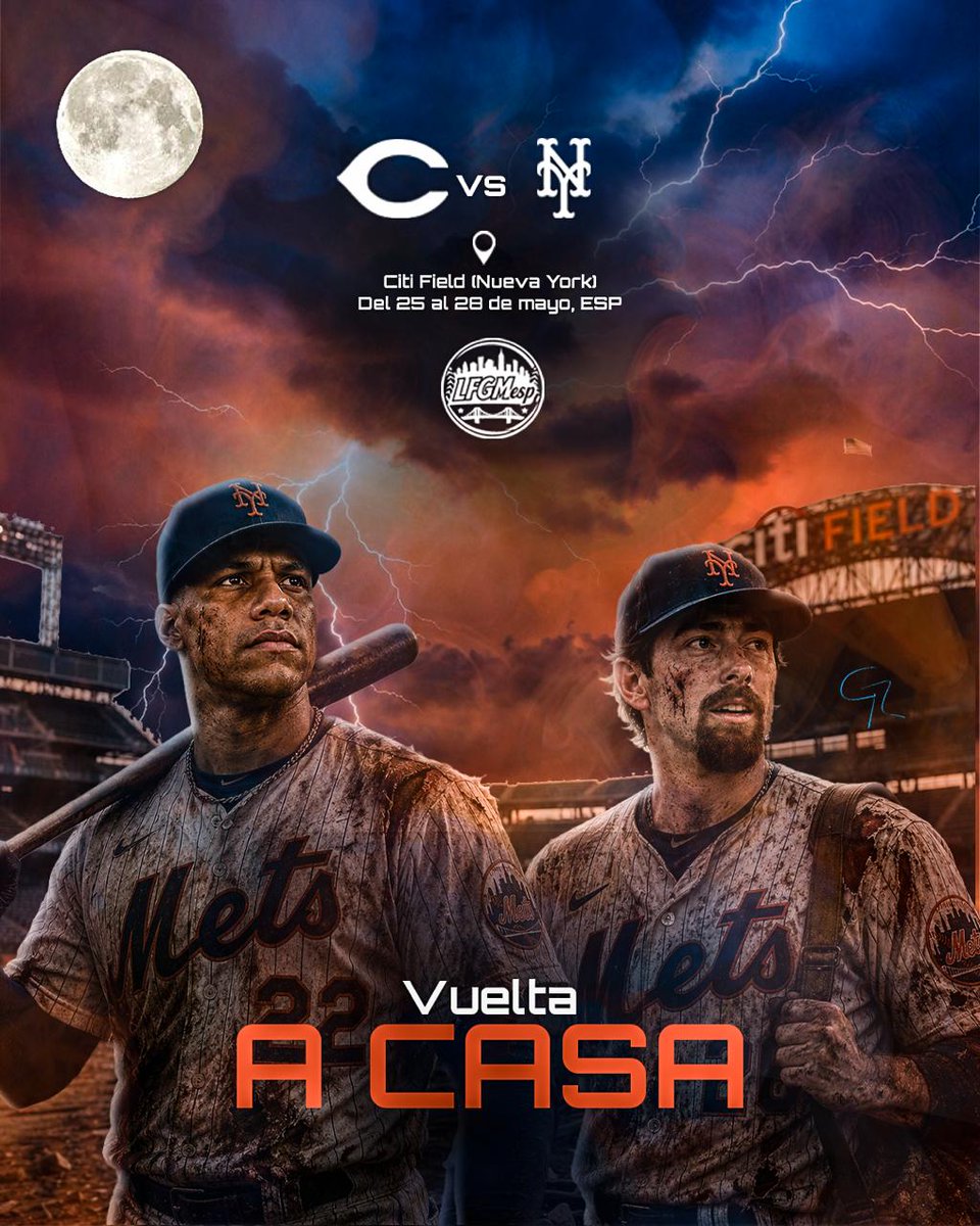 LFGM_esp's tweet photo. ¡Vuelta a casa! 

Los Mets regresan al Citi Field para enfrentar a Cincinnati luego de una gira terrorífica. Las únicas dos buenas noticias son juan Soto Y Nolan McLean.  

¿Será suficiente para ganar? 

#LFGM #LFGMesp #LGM #MLB #Mets https://t.co/IaJjkwNq0b
