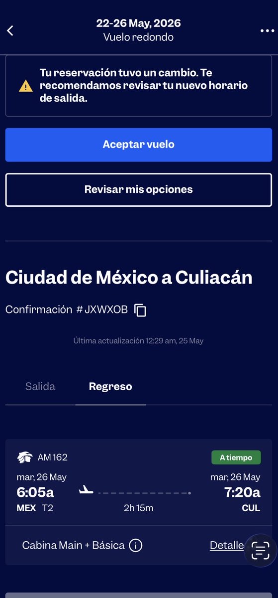 Mayel_Contreras's tweet photo. @Aeromexico @AM_Escucha Hoy tengo que dar una conferencia en Culiacán, así como si nada me están cambiando el vuelo para mañana martes, Uds mandarán alguien a suplirme ? https://t.co/IfaxRHyvk4