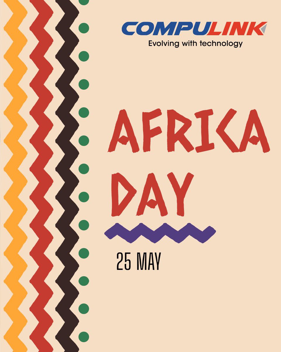 Compulinkzw's tweet photo. This Africa Day, we celebrate the innovation, resilience, and brilliance driving our continent forward.

At Compulink Systems, we believe technology is more than devices, it’s a tool for empowerment, growth, education, and transformation across Africa. https://t.co/O0bKVV2mbj