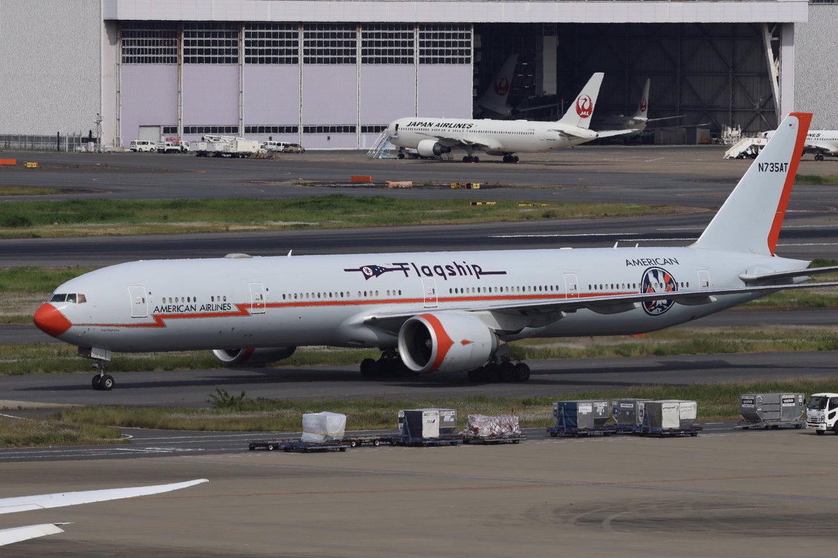 ORIONMK3's tweet photo. Flagship Retro Livery
B777-323ER   N735AT
2026/5/25 RJTT https://t.co/DnNiynja0B