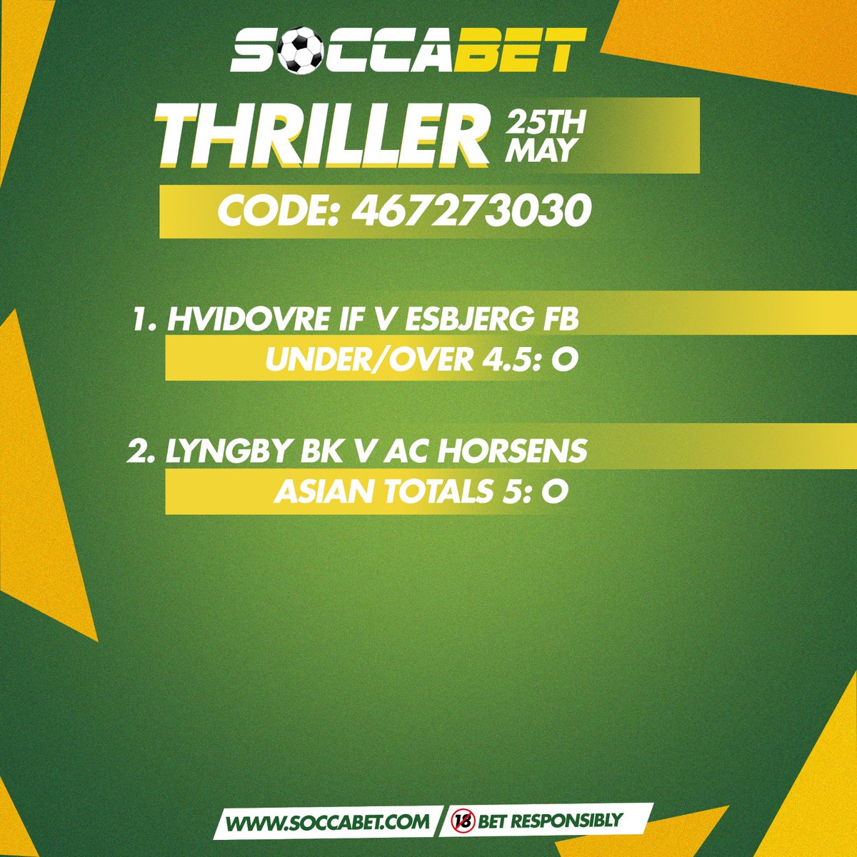 soccabet's tweet photo. You can't go wrong with our daily predictions  on https://t.co/kK1YuT6ZGO. Pick your best suit amongst Favorites, Safe, Thriller ans Other Sports and bet responsibly. https://t.co/atP8NNwn7o