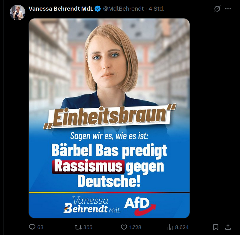 NikithebIocker's tweet photo. Ist die AFD jetzt mehr hell oder dunkel braun?
Frage für Vanessa. https://t.co/T3P884uE0U