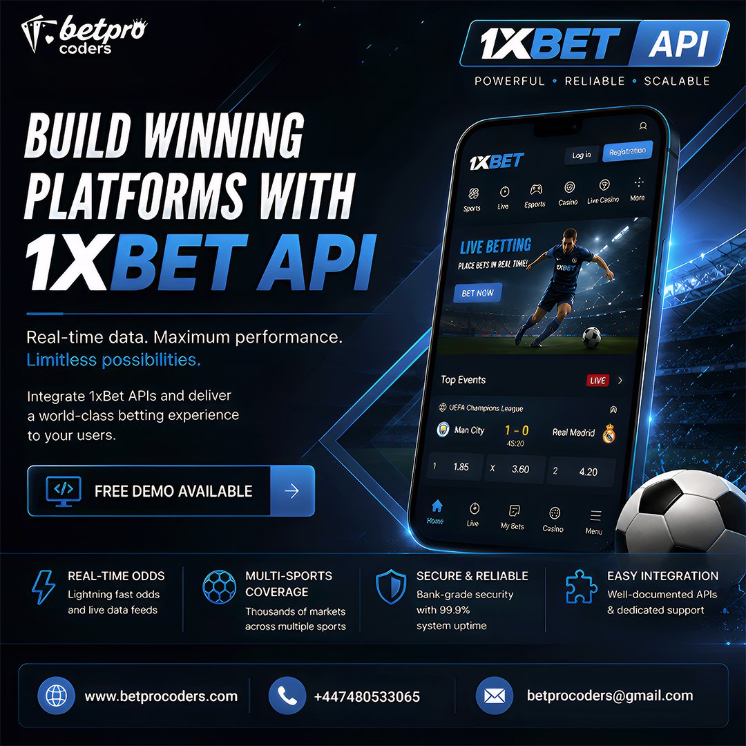 betprocoders's tweet photo. Need a Scalable 1xBet API Provider for Betting Website Development?

Users leaving during live betting?
A properly optimized 1xBet API integration helps improve:
 * Real-time odds sync
 * Faster betting flow
 * Mobile sportsbook UX

🔗 https://t.co/r9NoRcSJqJ

#1xBetAPI #iGaming https://t.co/CGEUzk6ekq