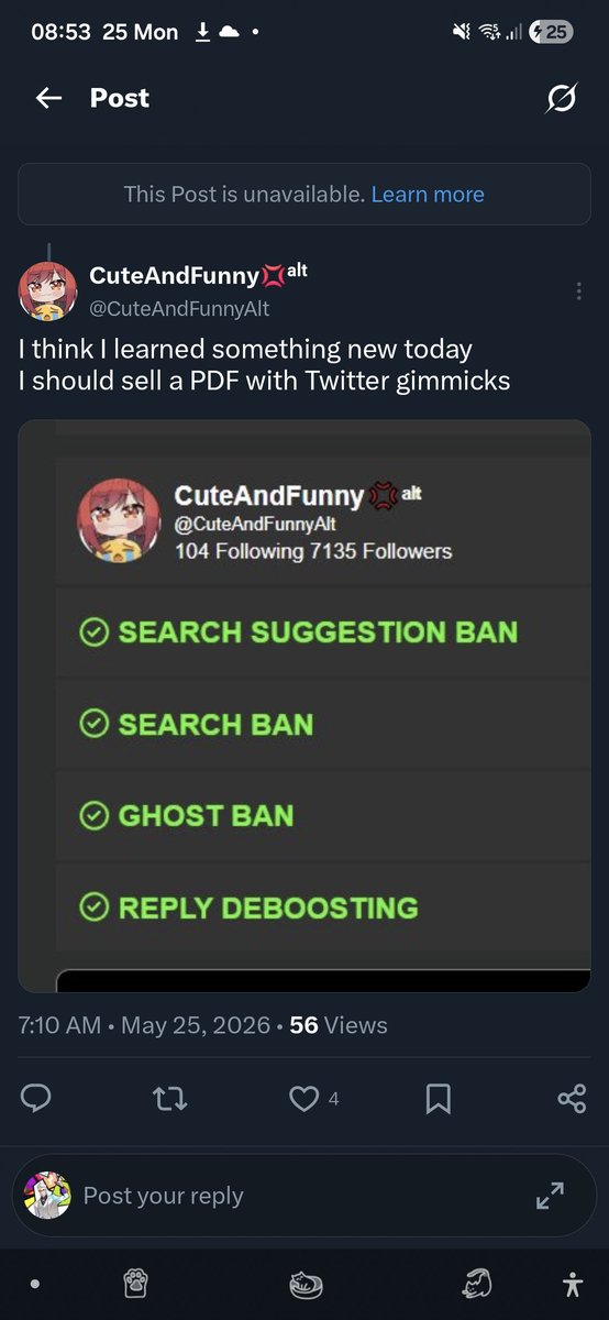 Igroz_'s tweet photo. @CuteAndFunnyAlt The main post literally disappeared in front of my eyes lmao https://t.co/kQC7Achdzv