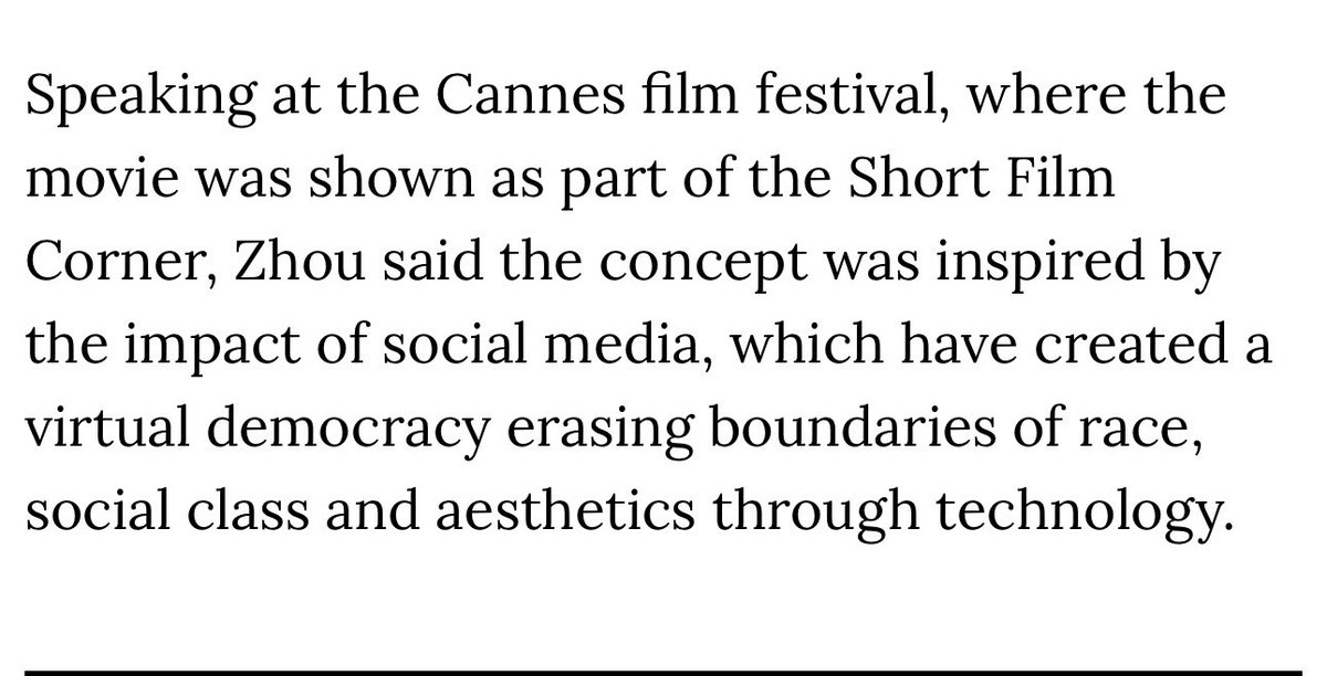 EthicsFairy's tweet photo. When did @yizhoutweets win anything at Cannes? Or even show? Note: the Short Film Corner is a marketplace that anyone can enter for 60 bucks. Not part of the main festival and does not count as being featured or selected. #sad #yizhou #cannes #fakeflexing https://t.co/2ejVeKx7Lc