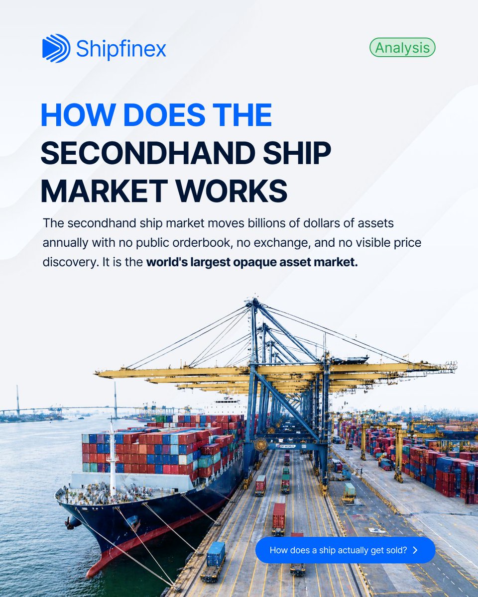 shipfinex_ofc's tweet photo. There is no stock exchange for ships. No public listing. No visible price.
🧵🧵 https://t.co/MPrgy4ZCLV