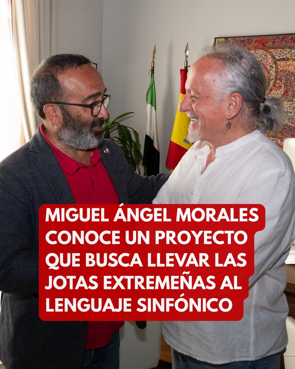 DiputacionCC's tweet photo. ➡️ @mamorale44 conoce un proyecto que busca llevar las jotas extremeñas al lenguaje sinfónico
+ info 👇
https://t.co/XTtZzY6KX9 https://t.co/JYem518uun