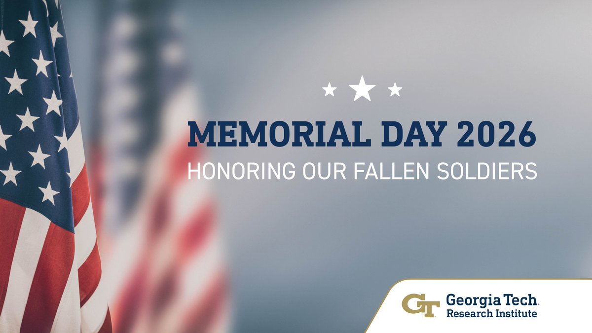 GTRI's tweet photo. Memorial Day is a time to remember the courageous individuals who gave their lives in service to the United States. It reminds us that the freedoms we enjoy, and the security we work to preserve, have been defended at great cost. https://t.co/4wE2LTlHl1