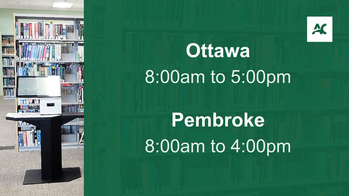 Algonquin College Library tweet media