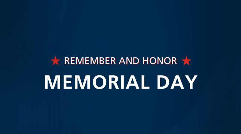 ASGJergens's tweet photo. In observance of Memorial Day we are closed today, Monday, May 25, 2026. We will be back in business tomorrow. https://t.co/cqNGRCwgtg