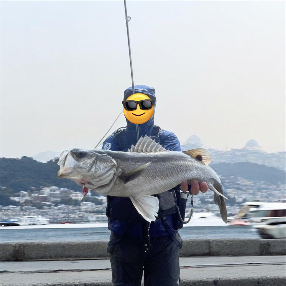 ness_8810's tweet photo. 全身びしょ濡れになりながらも、ぶっとい鱸をキャッチ！
その後にランカー級を目の前でキャッチし損ねた上に、お気に入りのティップが😣
#宮城磯マル
#セットアッパー125sdr https://t.co/HwXcyOnNC8