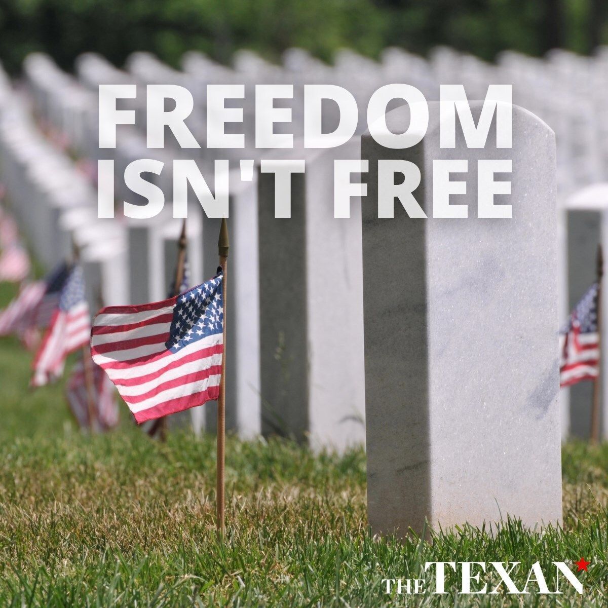 TheTexanNews's tweet photo. "Some people live an entire lifetime and wonder if they have ever made a difference in the world. A veteran does not have that problem." —Ronald Reagan

On this Memorial Day, we honor those who made the ultimate sacrifice. https://t.co/bS33LkK1XW