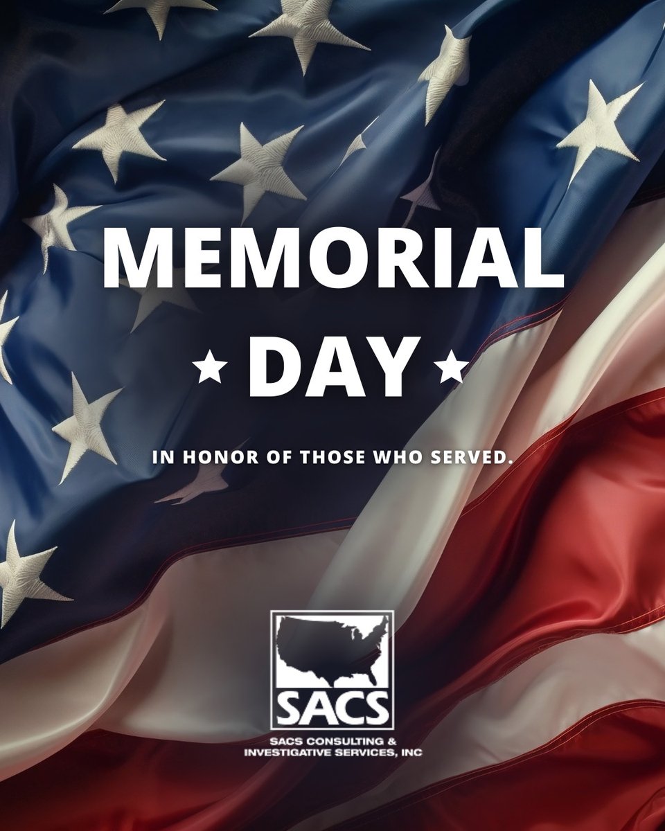 SACSconsulting's tweet photo. Today, we pause to honor the men and women who gave everything in service to our country.

At SACS, we are proud to be recognized as a Veteran-Friendly Business Enterprise (VFBE) and to stand alongside and employ those who have served. Thank you. https://t.co/HRGsaZ9EYE