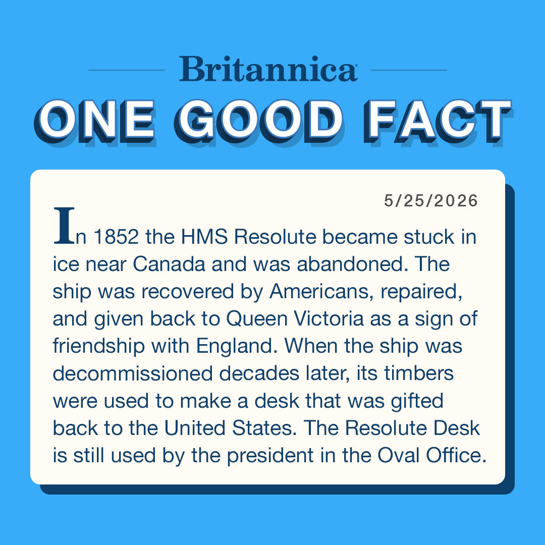 Britannica's tweet photo. Why are there remnants of a British sailing ship in the Oval Office? https://t.co/YMIK0i7rQT