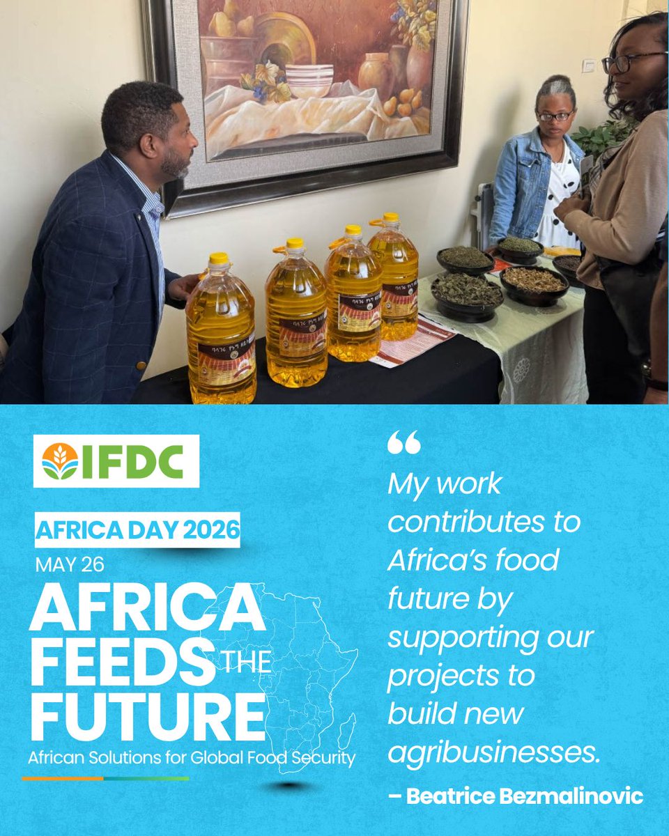 IFDCGlobal's tweet photo. 📸 Africa Day at IFDC!

Our colleagues across Africa are contributing to stronger food systems every day. https://t.co/G9CpiG10a0