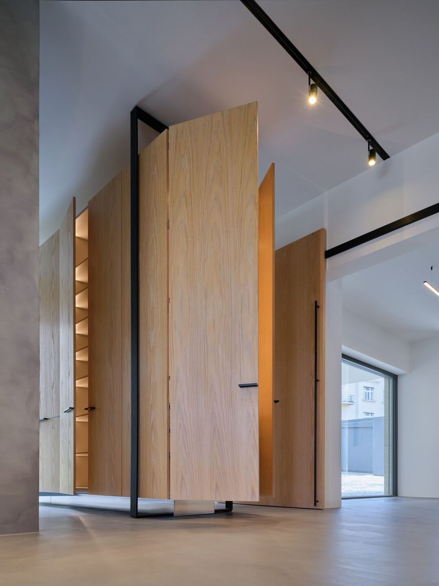 Archello's tweet photo. Tunicate reworks Villa M through exposed concrete, mineral finishes, oak flooring, and carefully integrated structural interventions that preserve the logic of the original Functionalist villa.
 https://t.co/Hm8P1vKMXz 

#FunctionalistArchitecture #MaterialRestraint https://t.co/CZnXe0q58B