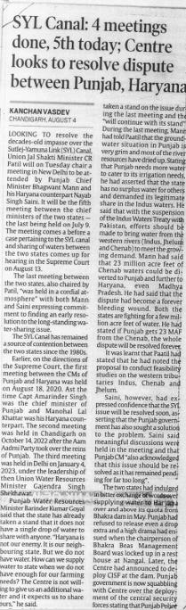 its_aisha23's tweet photo. Centre has initiated steps to resolve the decades old
Sutlej Yamuna Link Canal dispute. The move comes amid calls for the Centre to mediate between the states and uphold inter  state water sharing agreements. https://t.co/blRQxkD3fB