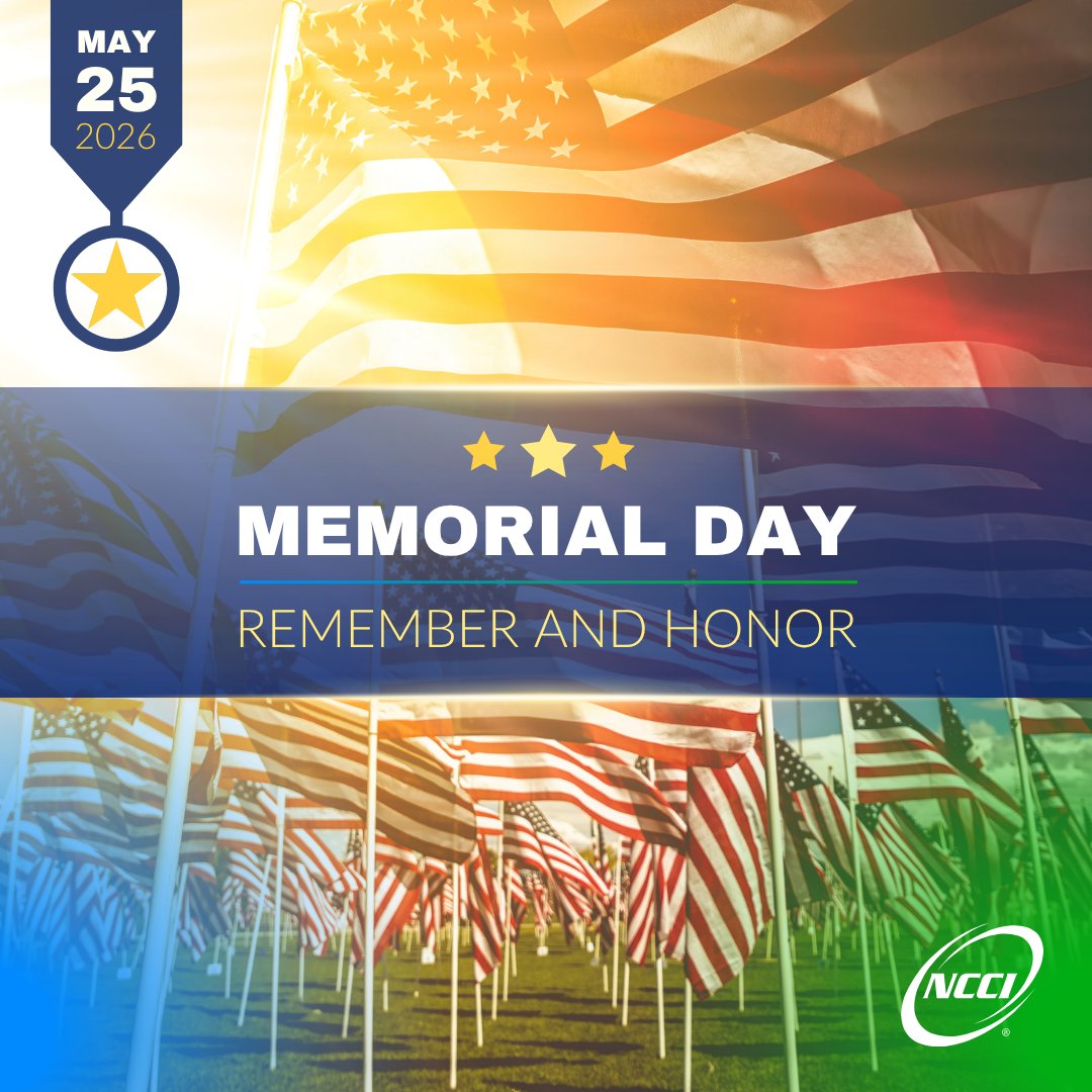 NCCI's tweet photo. Today, we pause to honor and remember the brave men and women who made the ultimate sacrifice for our country. 🕊️❤️🗽 https://t.co/67X0YB4i9V