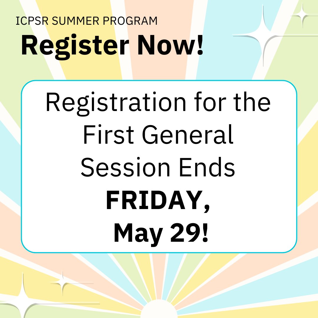 ICPSR Summer Program tweet media