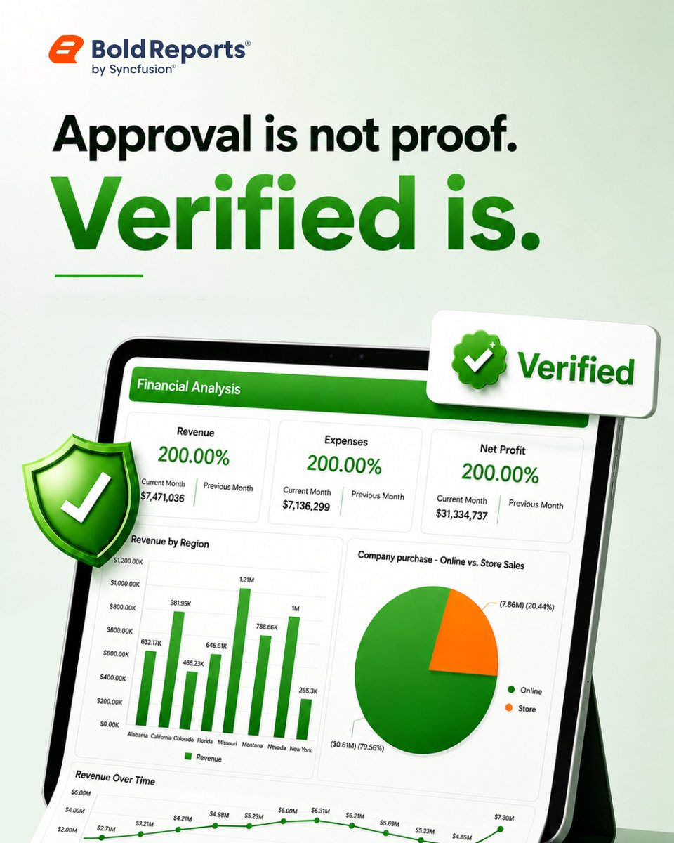boldreportsoffl's tweet photo. Approved, or actually verified?

How many finance reports still stop at 1 stamp?

Approval is a step.
Verification is the proof trail you can stand behind.

• Audit ready outputs
• Consistent templates
• Controlled distribution

If you are tightening finance reporting this quarter, it is worth a look: https://t.co/4e0voJcHZk

#Finance #Accounting #FinancialReporting #AuditReady #Compliance #OperationalReporting