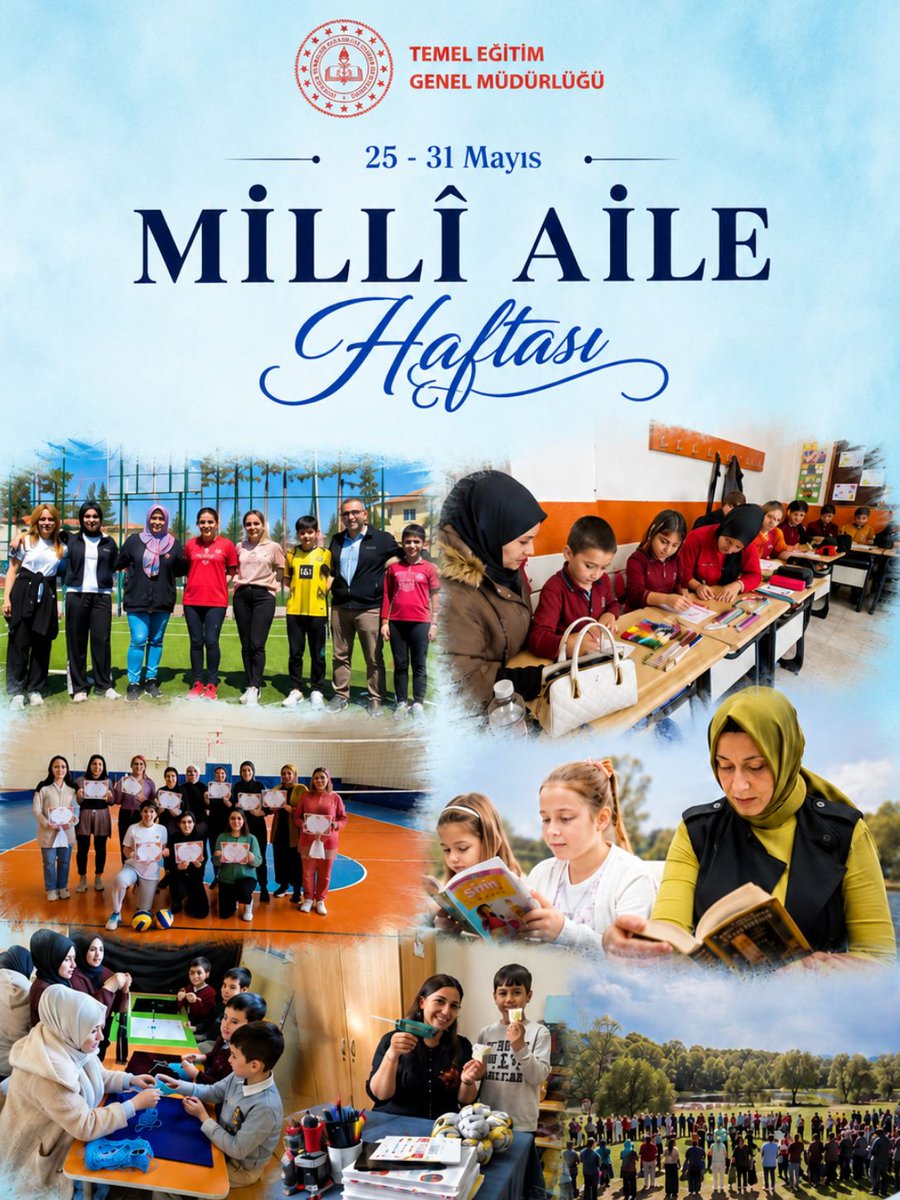 mebtegm's tweet photo. 🇹🇷 Aile; sevgiyi, merhameti ve değerleri yaşatan ilk eğitim yuvasıdır.

“Ailemle Eğitim Yolculuğum Projesi” ile çocuklarımızın eğitiminde aileyi en güçlü yol arkadaşı olarak görüyoruz.

🤝 Güçlü aile, güçlü gelecek demektir.

Millî Aile Haftası kutlu olsun.
@tcmeb 
@Yusuf__Tekin https://t.co/IDUdZ3Bl15