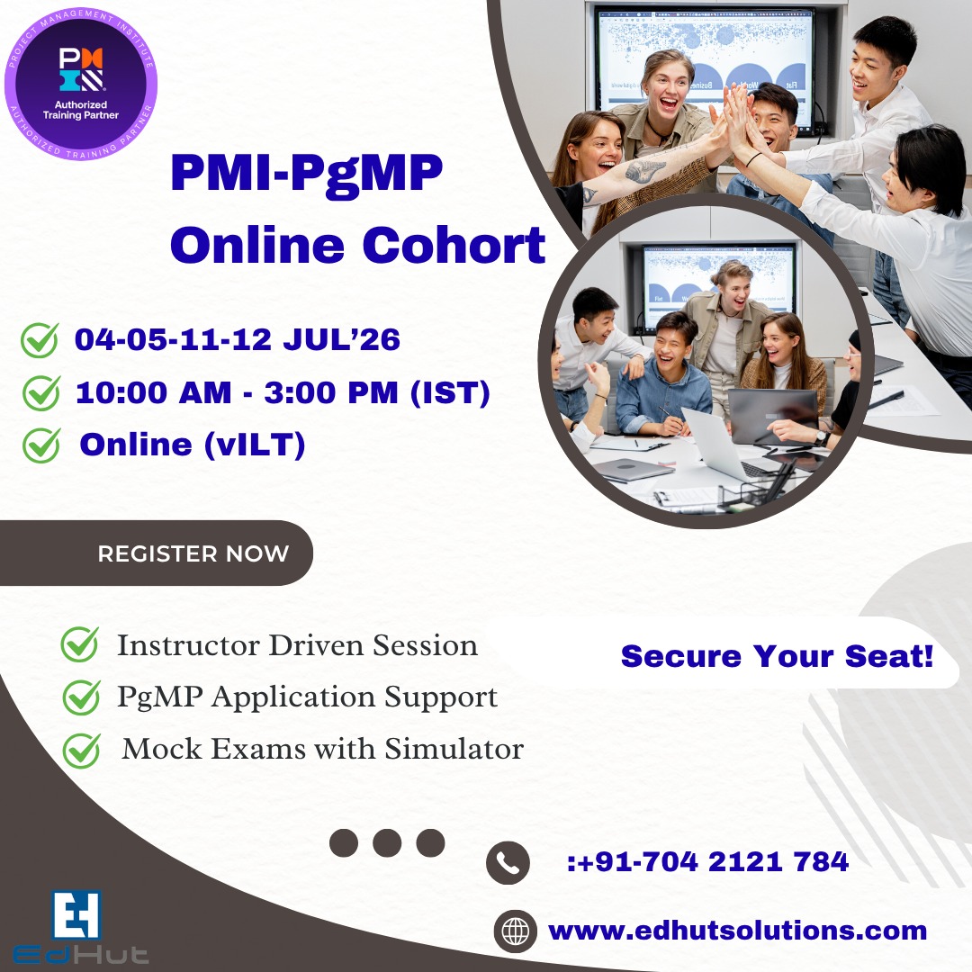 info_edhut's tweet photo. Join Our Upcoming PgMP Training For July'26  Batch
#pgmptraining #pgmpexam #pgmpcertification #PgMP #PMI #spmbok #24PDU #projectmanager #projectmanager #tanzania #noida #gurugram #projectsupport #leadership #projectmanagerjobs #interactive #leadershipskills #projectconsultant https://t.co/JddzBV5h7l