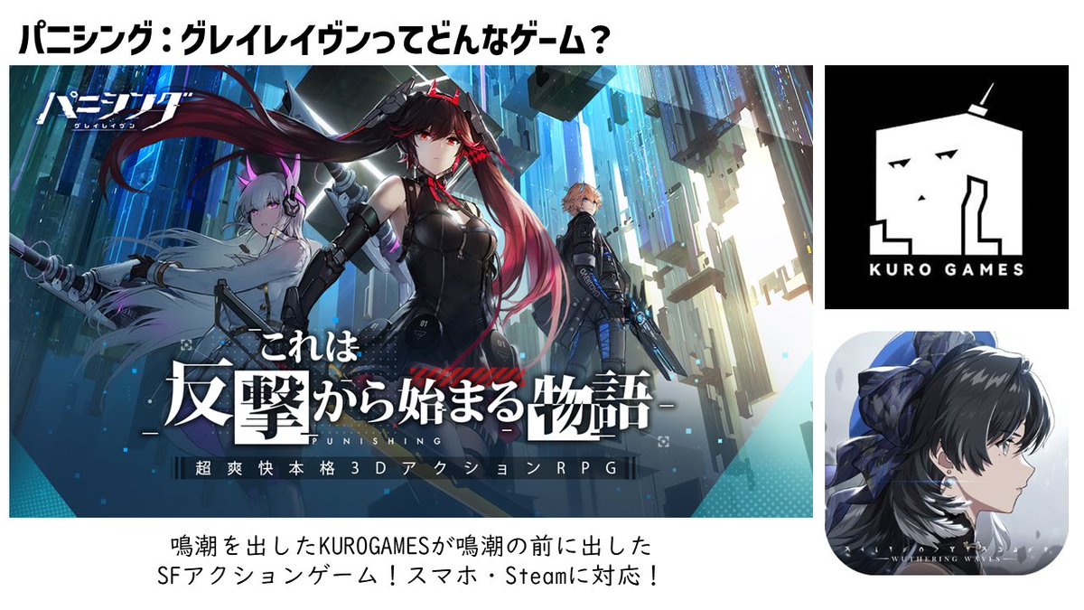 numadori_PGR's tweet photo. 最近パニグレの布教用に作ったスライドを公開するのでご自由にご利用ください
改変再配布もお好きにどうぞ〜
#パニグレ
(4/8) https://t.co/aapHtwBj65