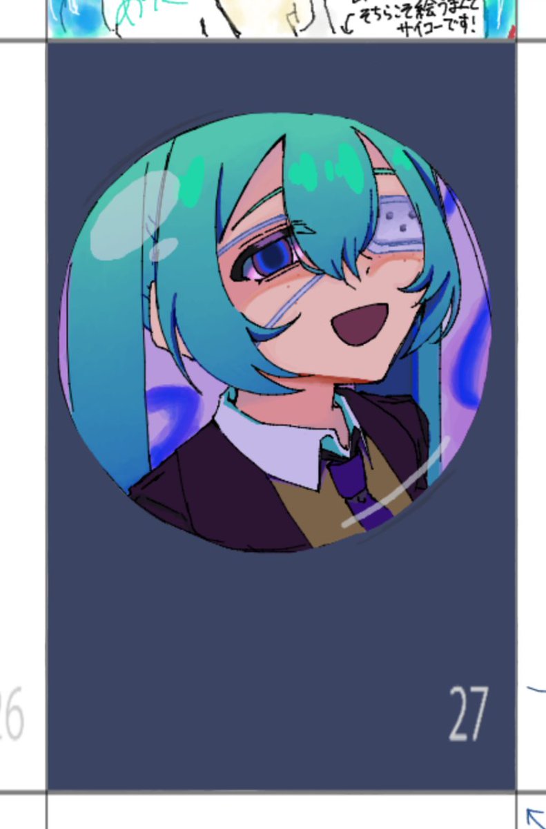 tasono_Senko's tweet photo. 久しぶりに絵チャお邪魔した
ミクOnlyのお部屋だったから
ﾃﾞｯｺｫさんのミク描いたぞ
普通に髪のグラデで力尽きた https://t.co/s4RThqRbe4