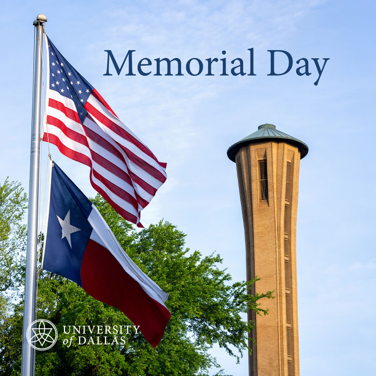 UofDallas's tweet photo. This Memorial Day, the University of Dallas remembers and honors the brave men and women who gave their lives for the service of our country. Their sacrifice will never be forgotten.

#MemorialDay #UDallas https://t.co/Hn0ukbPY9v