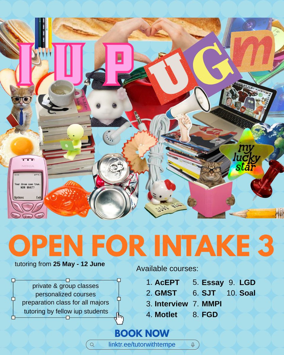 TEMPE | IUP UGM TUTORING tweet media
