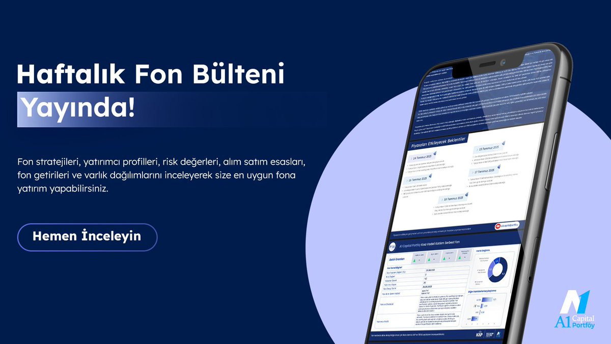 A1 Capital Portföy tweet media