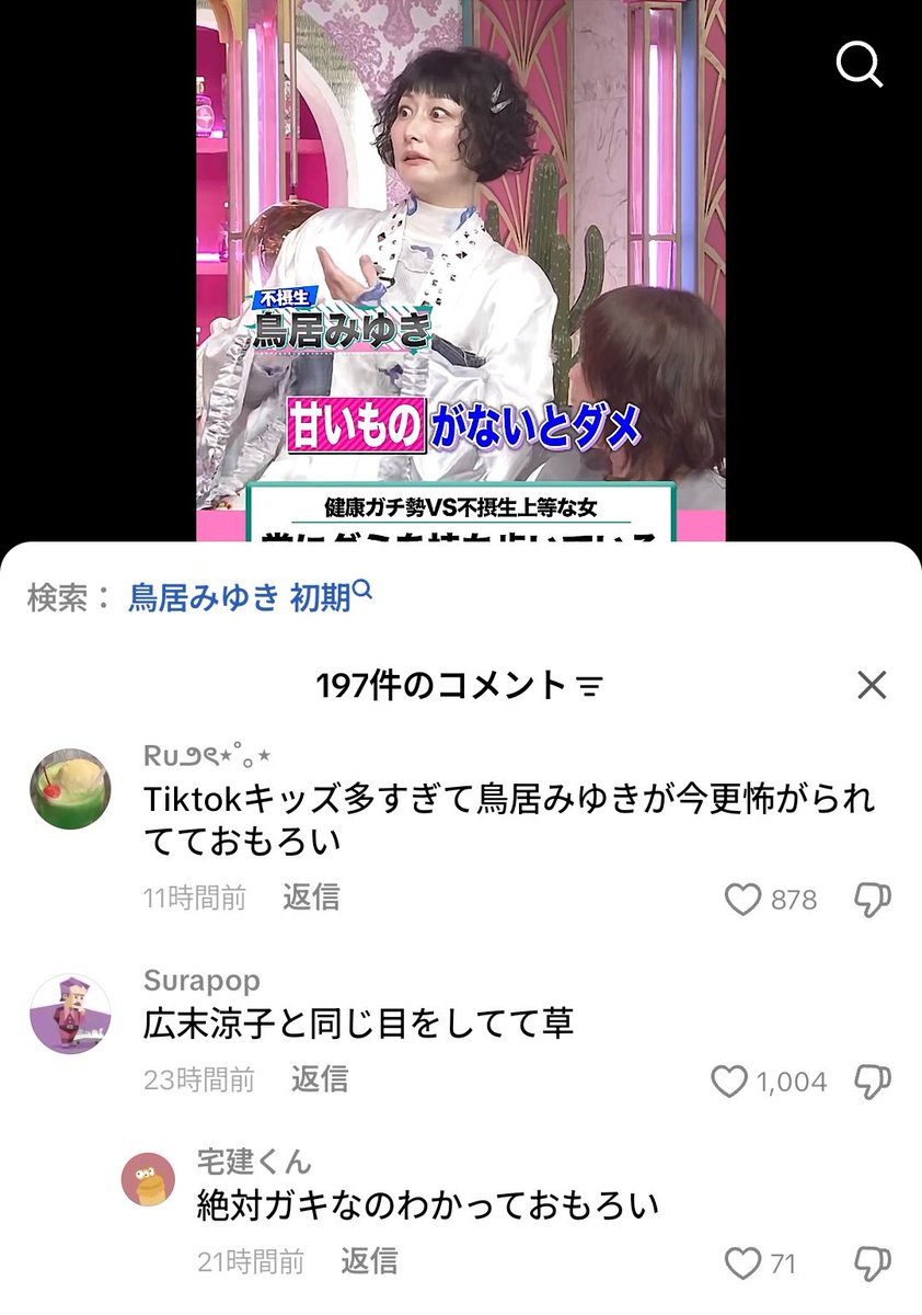 TikTok迷コメント集 tweet media