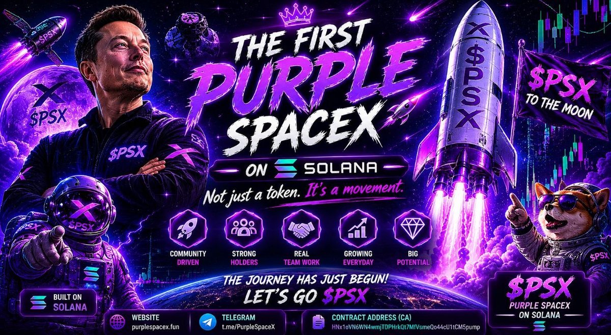 Purple SpaceX tweet media