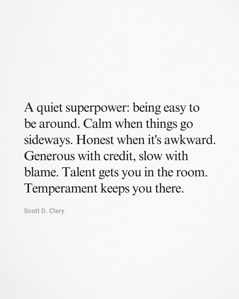 TimStodz's tweet photo. In a crisis, everyone looks at the person who isn’t panicking. A steady temperament is a massive business moat. Be the calm water, not the storm. 📈

#Leadership #BusinessGrowth #Mindset #EmotionalIntelligence https://t.co/p114tCQSOd