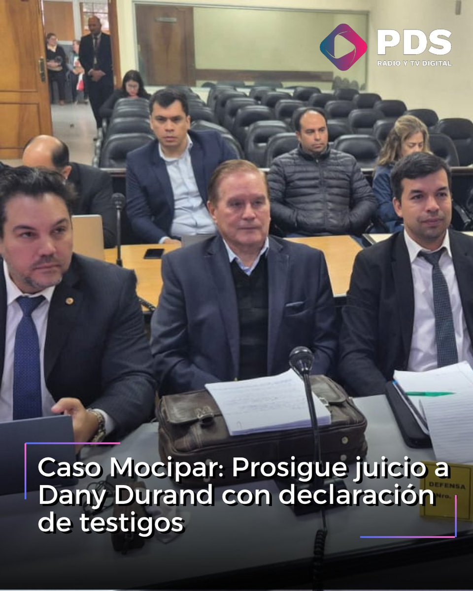 pds_radio's tweet photo. 🟣Con la declaración de testigos avanza el juicio a Dany Durand, y otras seis personas acusadas de causar un perjuicio de G. 867.087.725 a 31 víctimas de la empresa #MOCIPAR. https://t.co/J1EC6S2Nw7