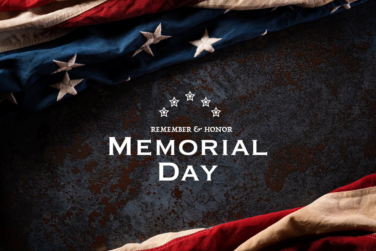 PDSspindles's tweet photo. Wishing everyone a meaningful Memorial Day as we remember and honor our nation’s heroes.🇺🇸 https://t.co/NxSAc1Ysj8