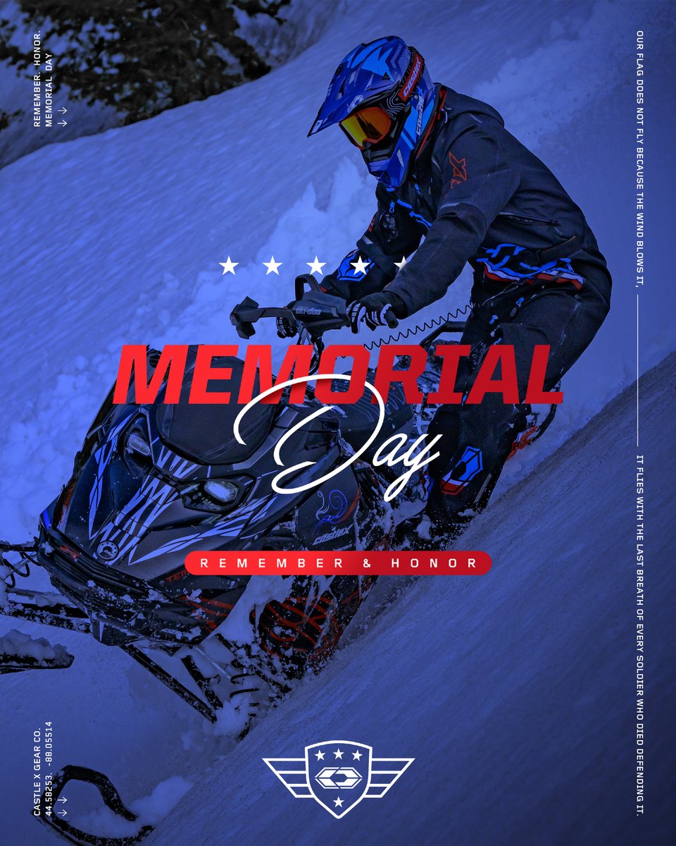 CastleXGear's tweet photo. Today and Every Day. #MemorialDay 🦅🇺🇸🫡
#CastleXGear https://t.co/X9vIMg69Jl