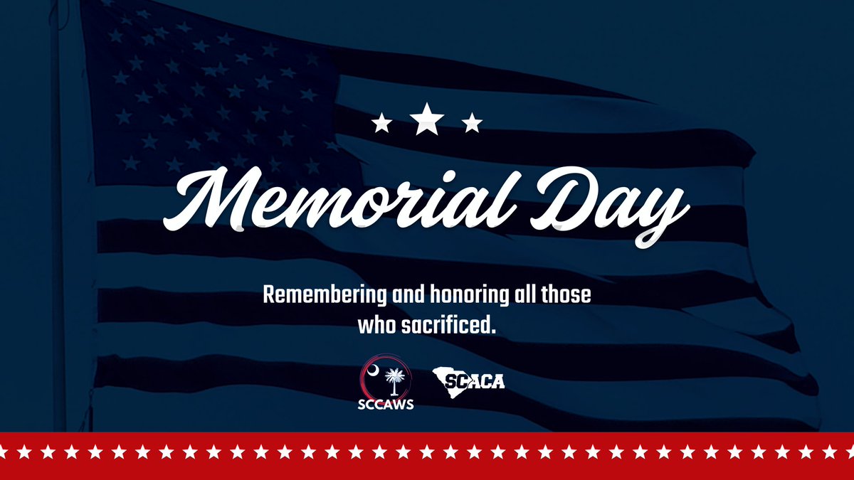 SC_CAWS's tweet photo. Today, we remember and honor all those who sacrificed for our country. Their courage serves as a reminder of what truly matters. #MemorialDay #SCCAWS https://t.co/AMx6hnjM2r