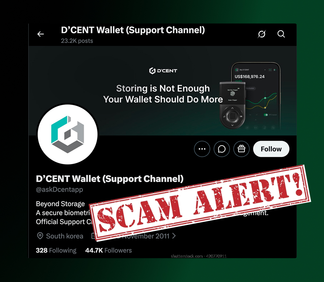 D'CENT Wallet tweet media